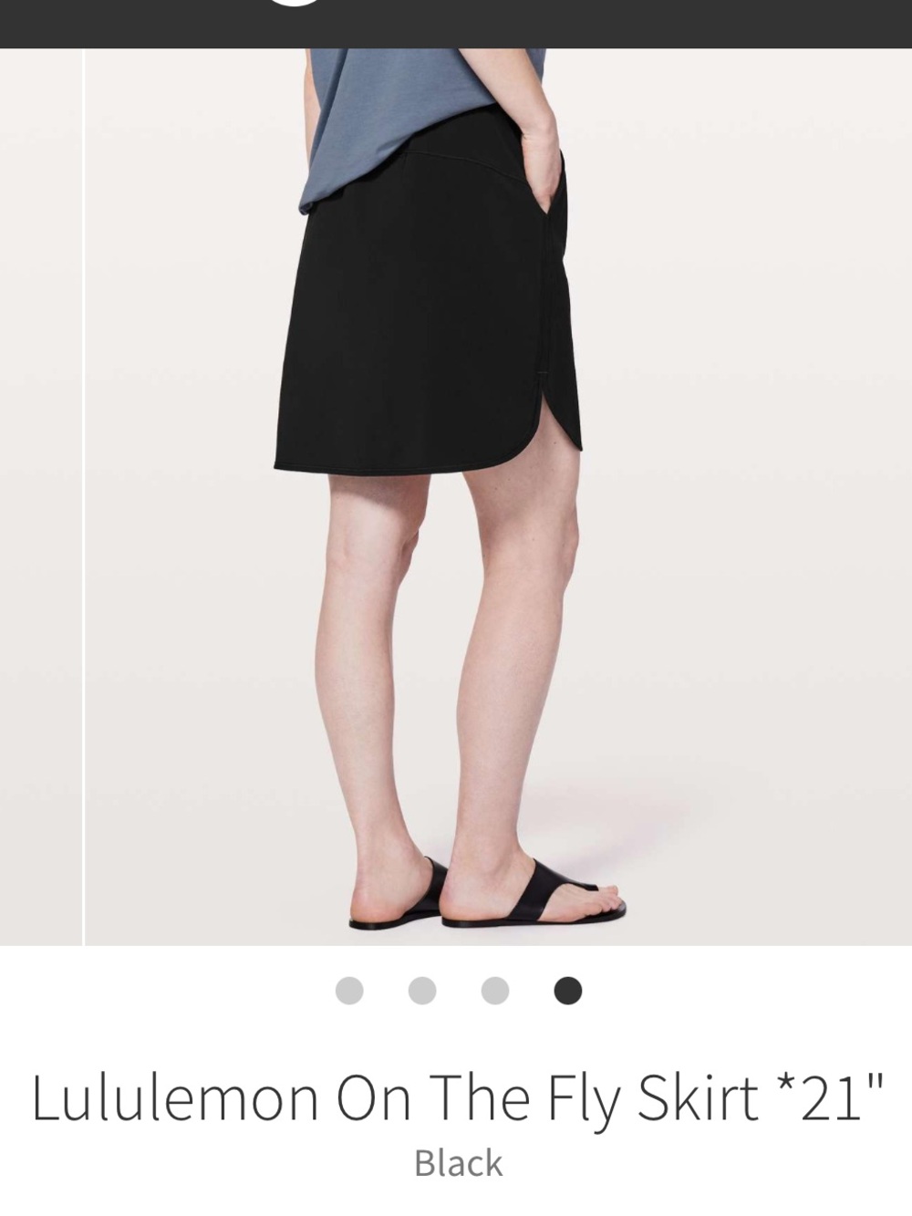 Lululemon On The Fly Skirt *21" - Black